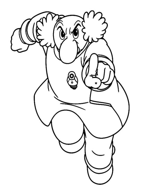 coloriage le professeur